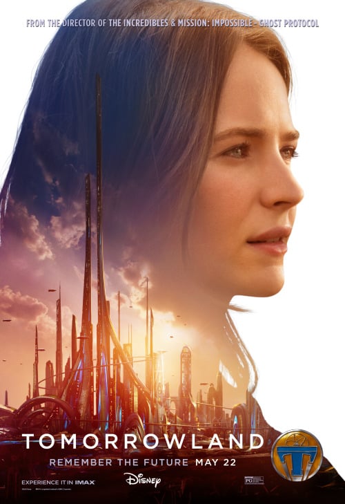 Nuevo poster promocinal de Tomorrowland, nueva cinta de Brad Bird para Disney. Disney junto a Brad Bird nos presenta el 3er trailer de Tomorrowland junto con una gran cantidad de posters con los personajes estelares. Tomorrowland es dirigida por Brad Bird, escrit por Bird, Damon Lindelof y Jeff Jensen y estelarizada por George Clooney, Britt Robertson, Judy Greer, Kathryn Hahn, Hugh Laurie, Tim McGraw, Lochlyn Munro, Pierce Gagnon, Keegan-Michael Key y Chris Bauer.