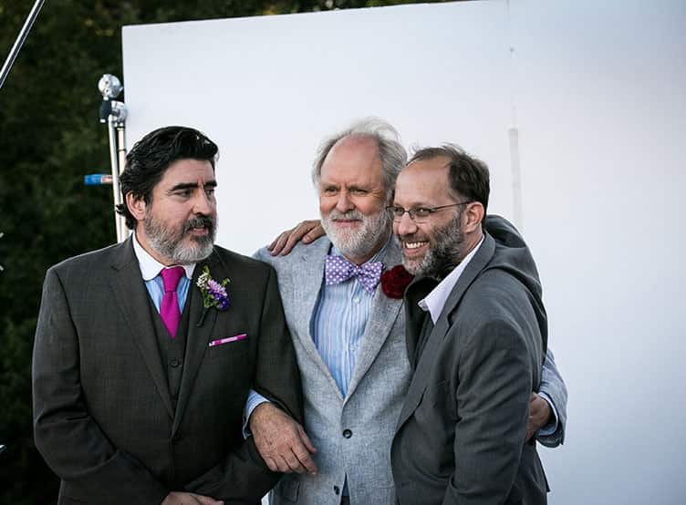 Alfred Molina, John Lithgow y el director de la cinta Ira Sachs. © 2014 - Sony Pictures Classics
