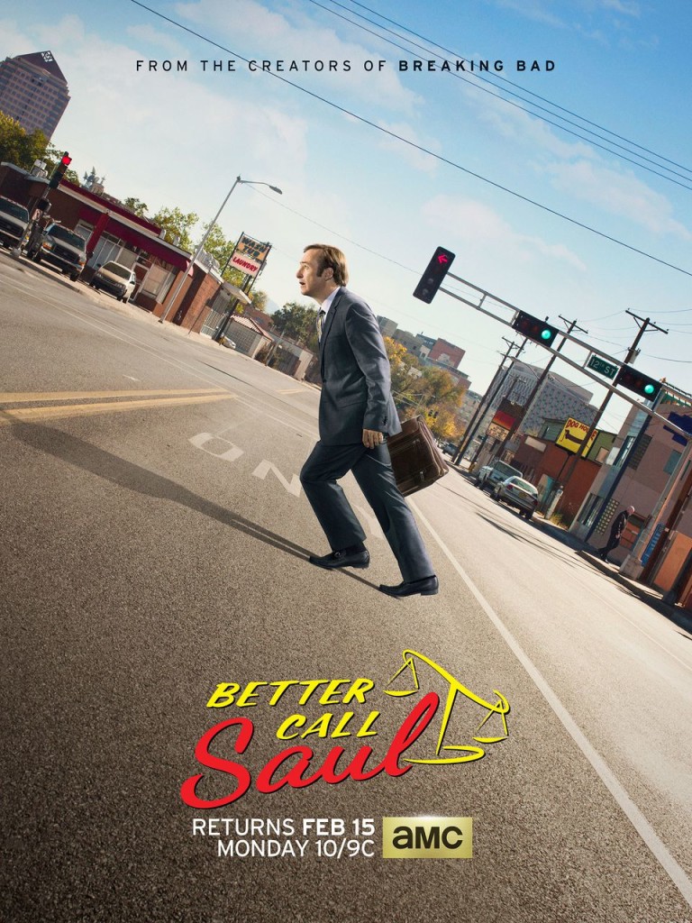 Imagen promocional de Bob Odenkirk en Better Call Saul, show original de AMC que llegará próximamente. AMC ha revelado un nuevo poster, trailer y nuevas imágenes para la segunda temporada de Better Call Saul, show original. Better Call Saul es creado por Vince Gilligan escrita por Gilligan y Peter Gould, y estelarizado por Bob Odenkirk, Patrick Fabian, Jonathan Banks, Rhea Seehorn, Michael Mando, Eileen Fogarty y Andrea Good.