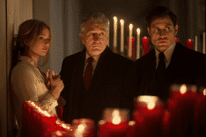 Jennifer Lawrence, Robert De Niro, y Édgar Ramírez en Joy