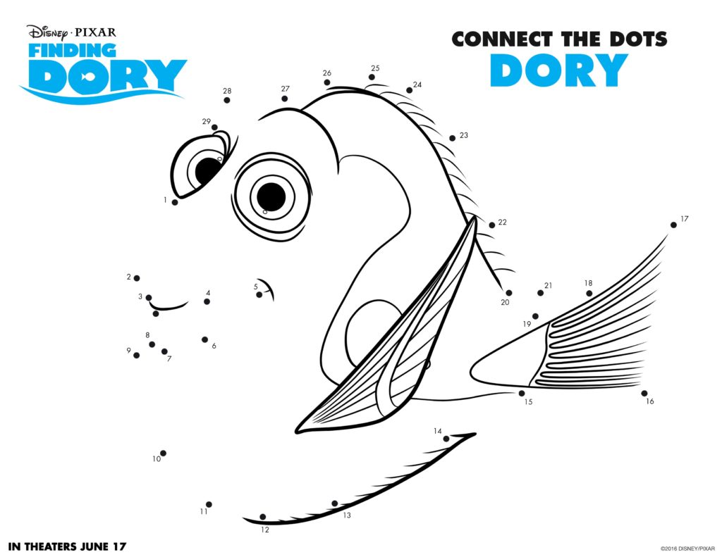 Conecta los puntos - Buscando a Dory