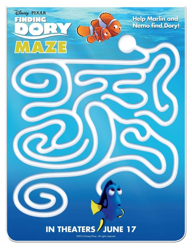 Laberinto Buscando a Dory