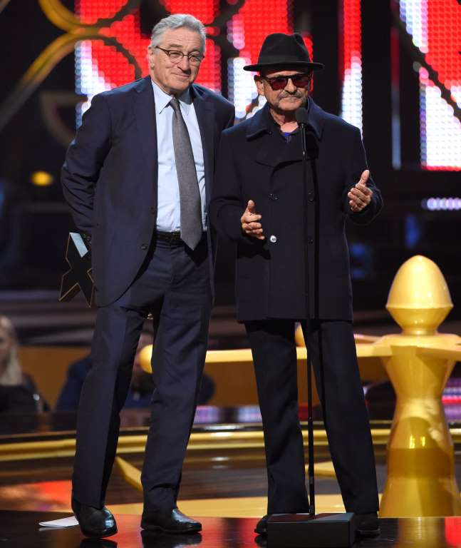 Robert De Niro y Joe Pesci en la ceremonia de introducción de 'Casino' en el Guy Hall of Fame. GettyImages.