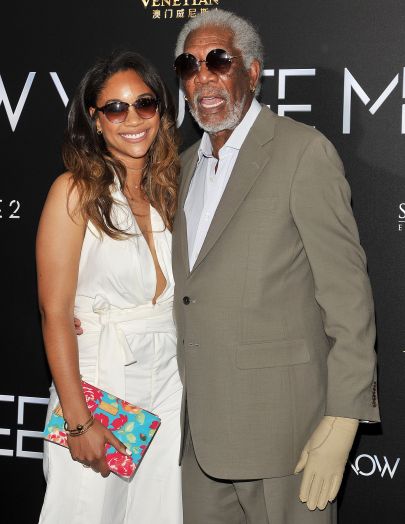 Morgan Freeman y su nieta. Foto de Broadimage/REX/Shutterstock.