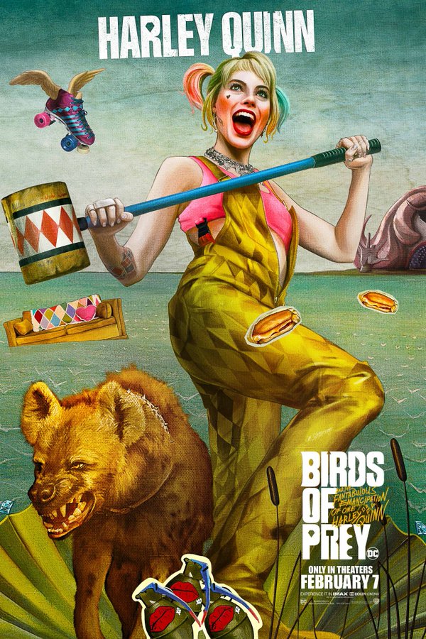 Birds of Prey presenta coloridos character posters en la CCXP