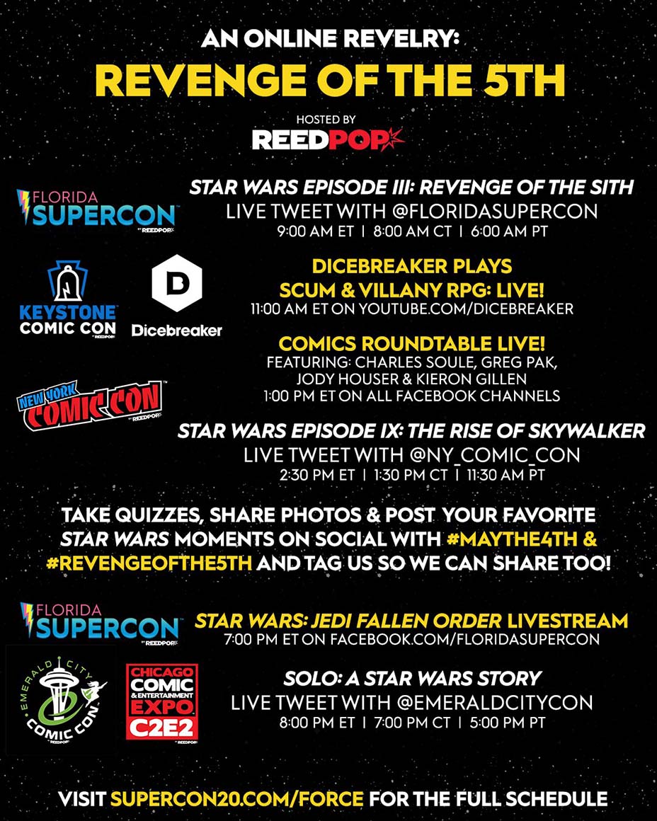 Star Wars celebrará convención virtual el 4 de mayo