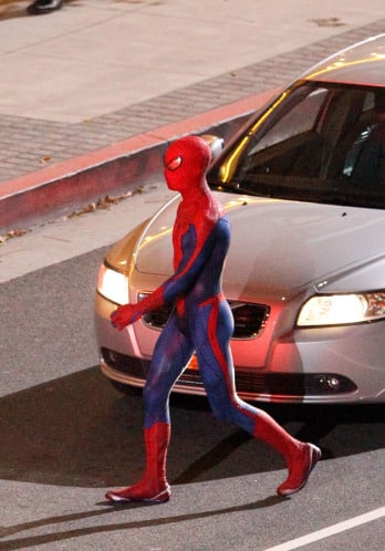 Desde el set de Spiderman (reebot)