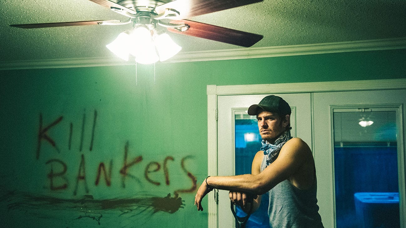 Andrew Garfield en imagen de la cinta '99 Homes'.  © Broad Green Pictures