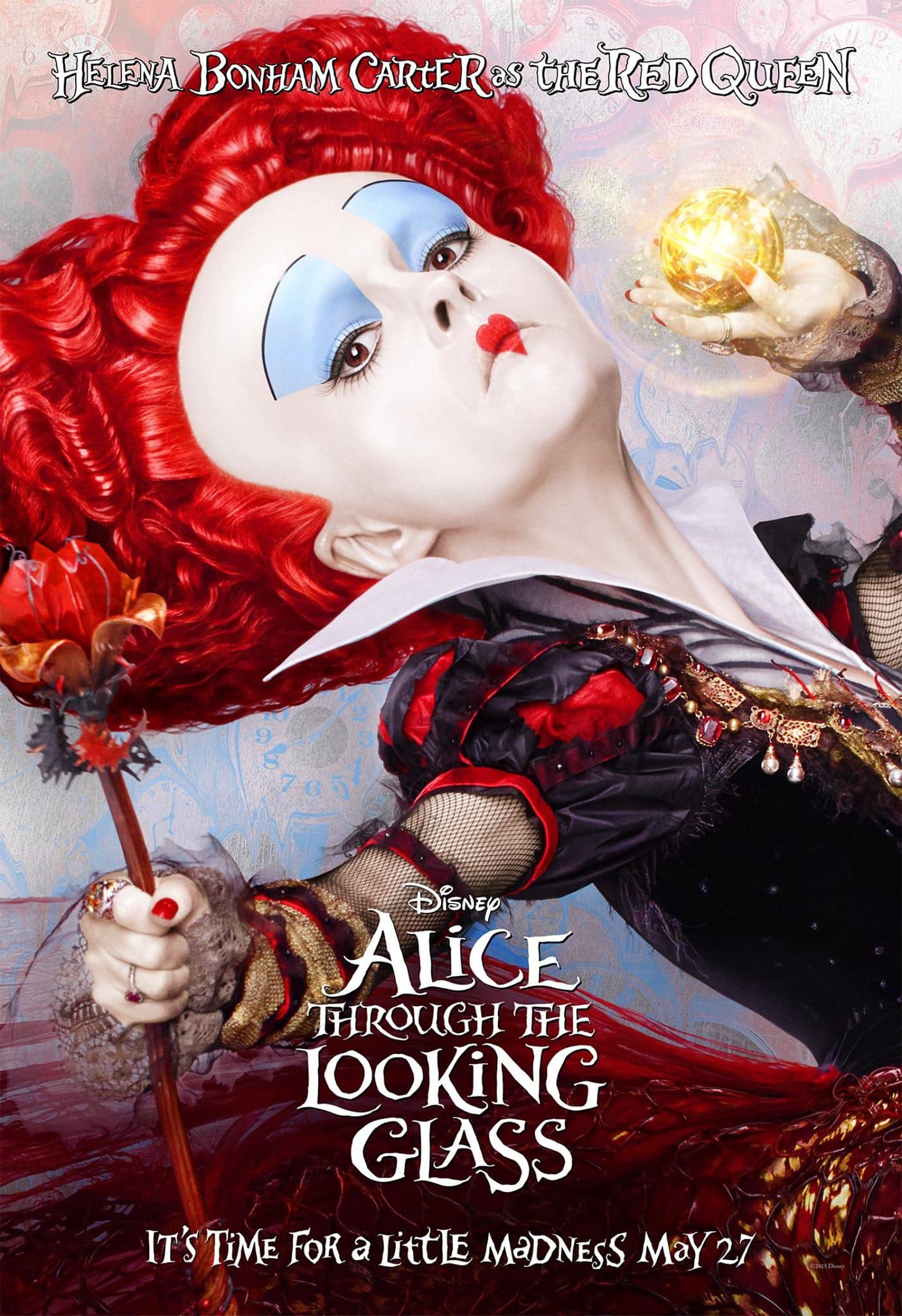 Helena Bonham Carter regresa a Alice Through the Looking Glass como la reina roja