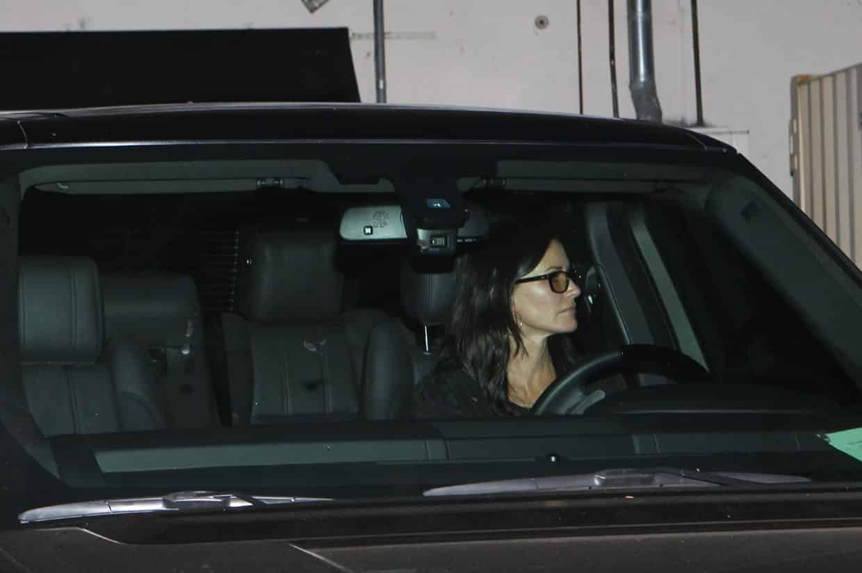 Courteney Cox saliendo de la cena. Fotografía: Cordon Press