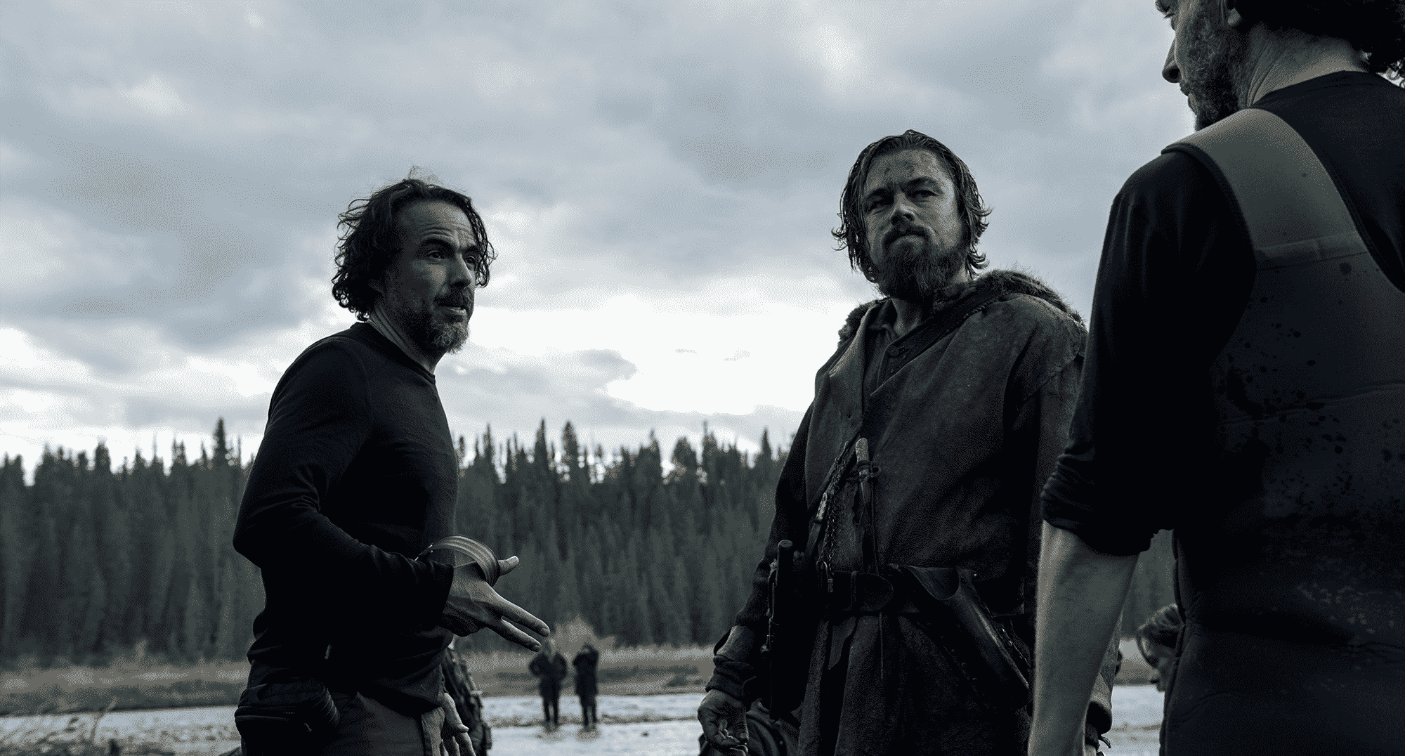 Alejandro González Iñárritu, Leonardo DiCaprio y Emmanuel Lubezki 