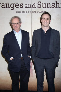 Ken Loach junto a su hijo Jim Loach