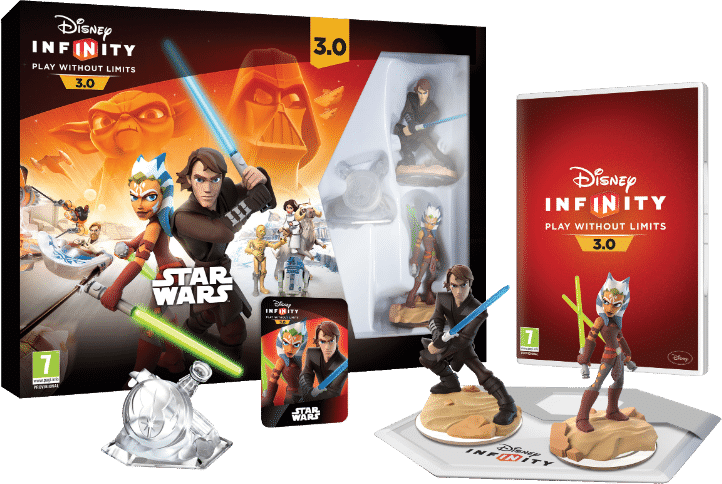 El starter pack de Disney infinity 3.0 con Starwars