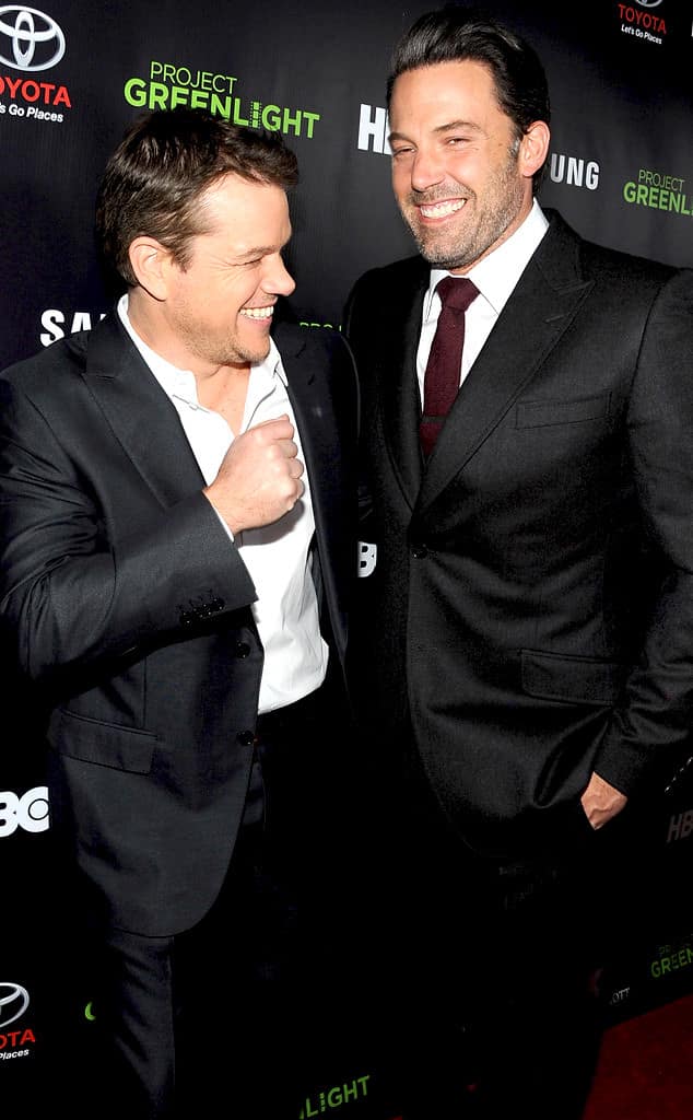 Los alegres compadrees Matt Damon y Ben Affleck