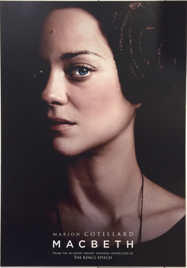 Poster de Macbeth de Justin Kerzel, estelarizado por Marion Cotillard