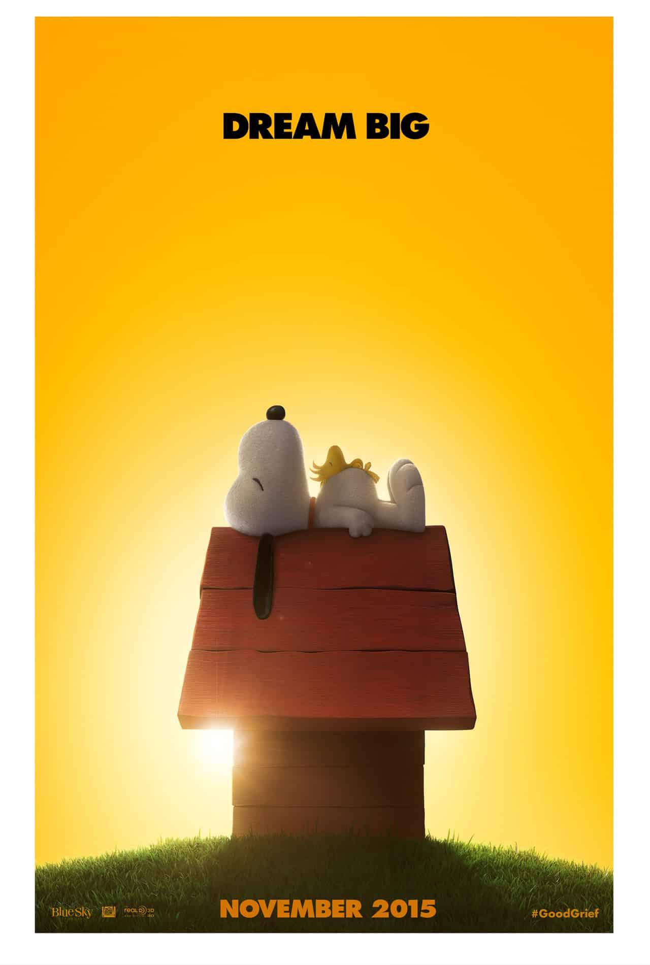 Poster promocional de Peanuts con Snoopy y Woodstock basado en las tiras de Charles Schulz. 20th Century Fox nos ha presentado las primeras imagenes de Peanuts con los personajes clásicos de Schulz. The Peanuts Movie llegará el 6 de Noviembre de 2015, dirigida por Steve Martino y escrita por Bryan Schulz, Craig Schulz y Cornelius Uliano basado en las tiras de comic de Charles M. Schulz.