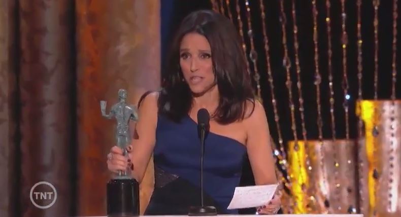 Julia Louis-Dreyfus y su primer premio de los SAG Awards