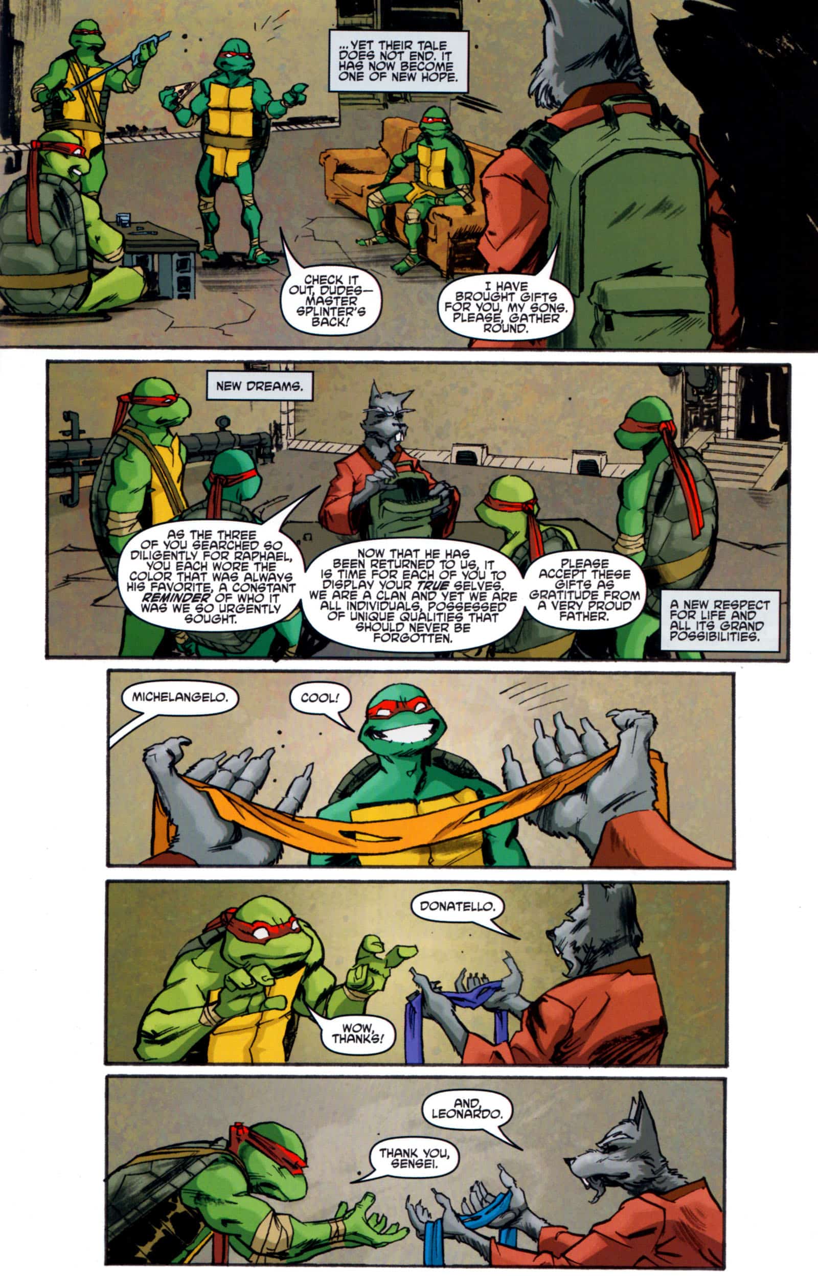 TMNT 5 de IDW pág. 21