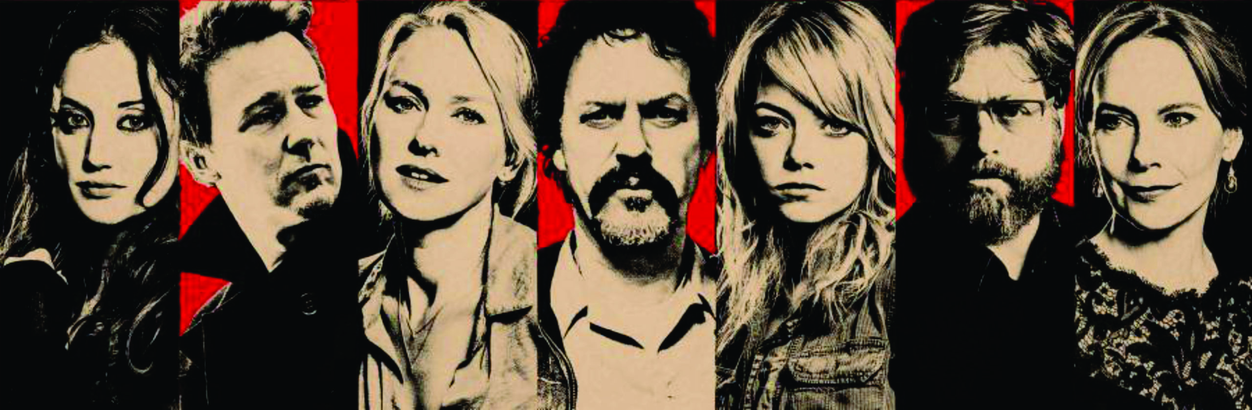 the red poster of Birdman