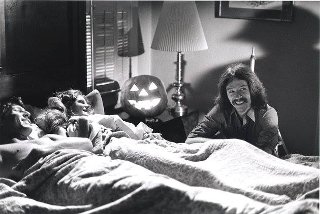 John Carpenter en el set de Halloween.