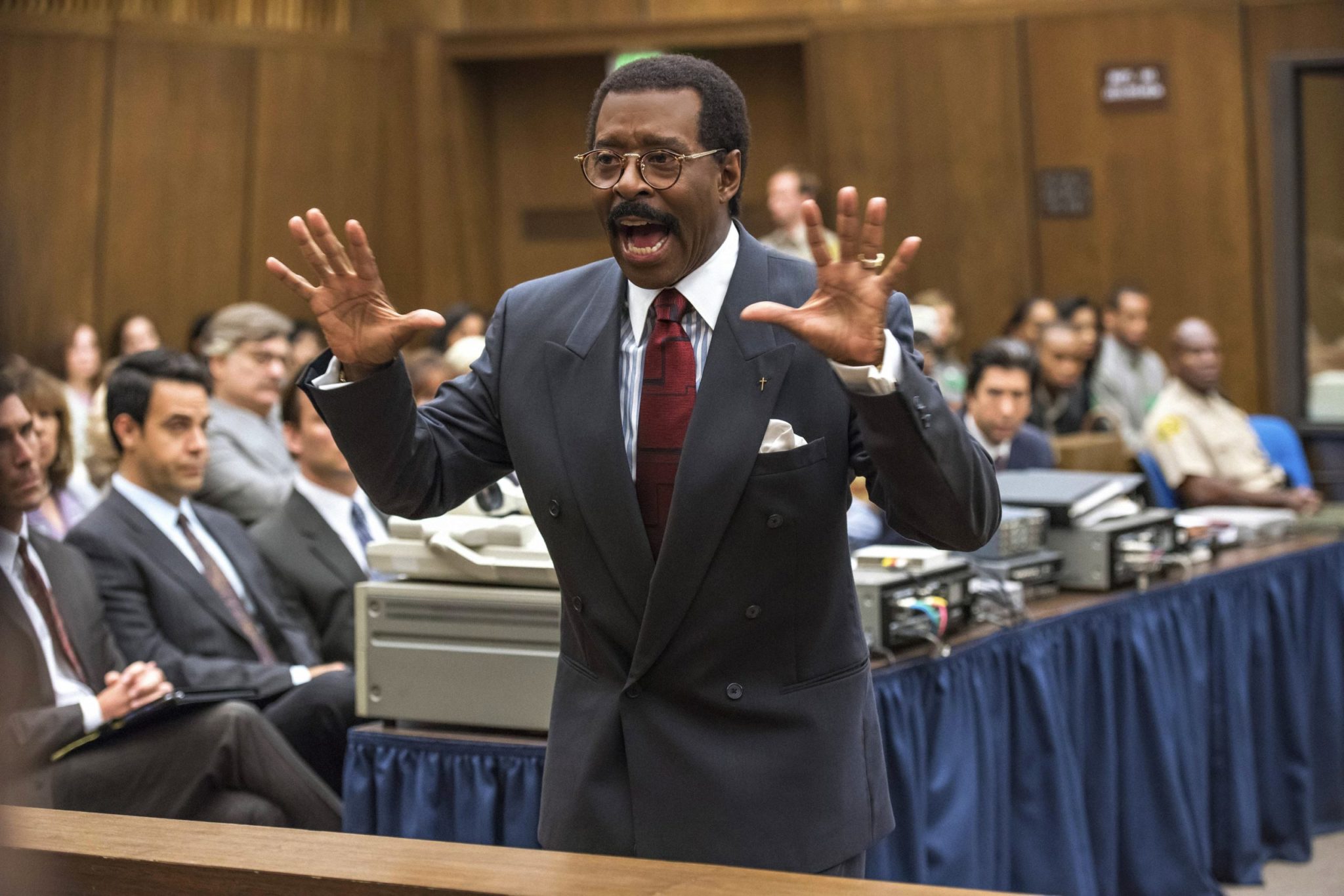 THE PEOPLE v. O.J. SIMPSON: AMERICAN CRIME STORY - Pictured: Courtney B. Vance as Johnnie Cochran. CR: FX Networks