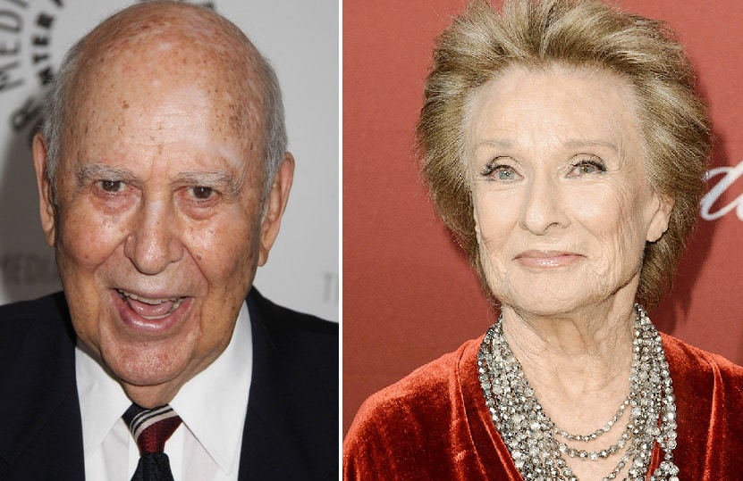 Carl Reiner y Cloris Leachman, los dos actores que más veces han ganado un Premio Emmy incluyendo cualquier categoría.