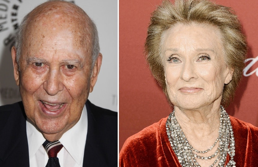 Carl Reiner y Cloris Leachman, los dos actores que más veces han ganado un Premio Emmy incluyendo cualquier categoría.