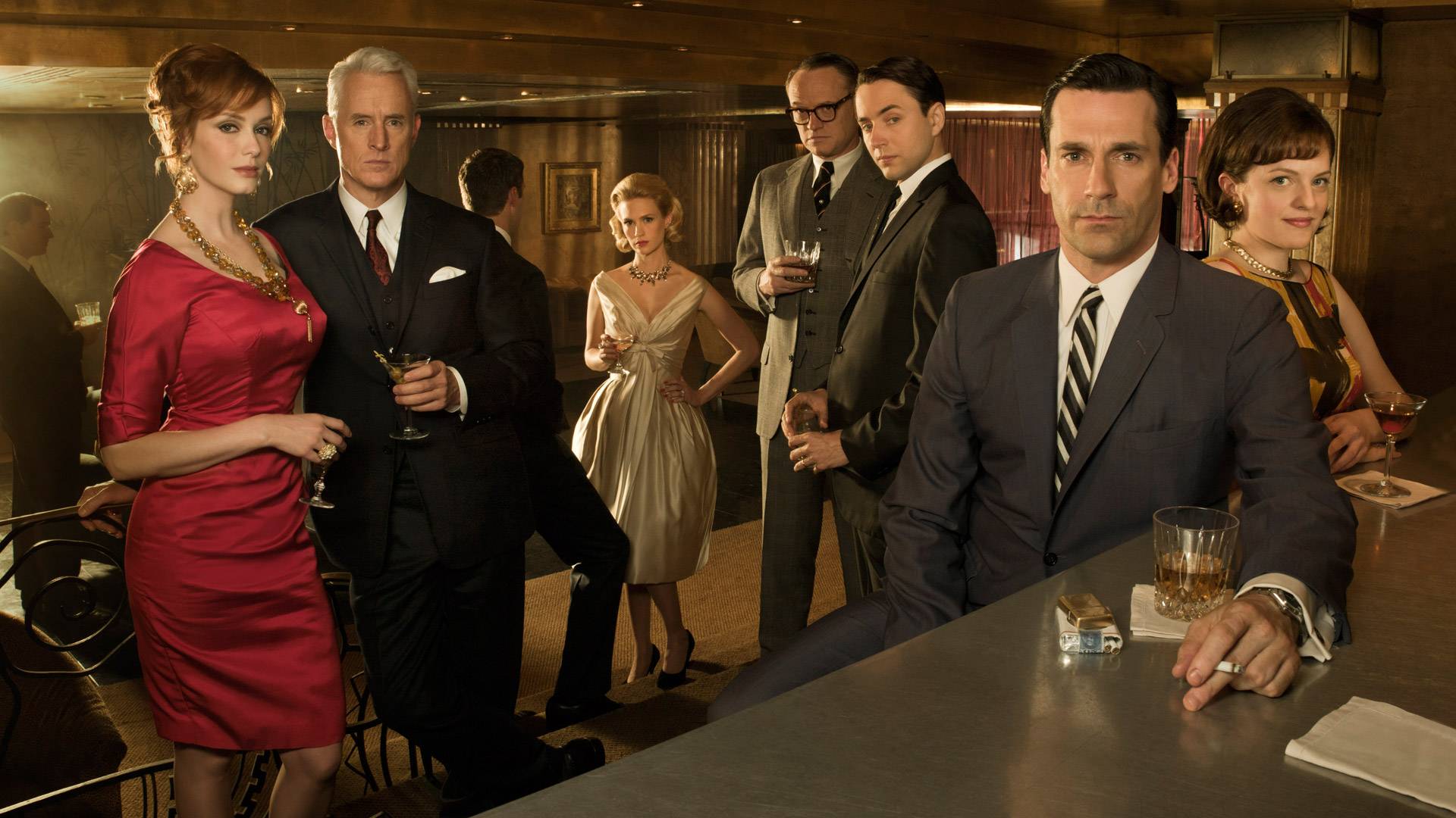 Mad Men comparte el honor de la serie de Drama más ganadora en los Emmys con L.A. Law, Hill Street Blues y The West Wing.