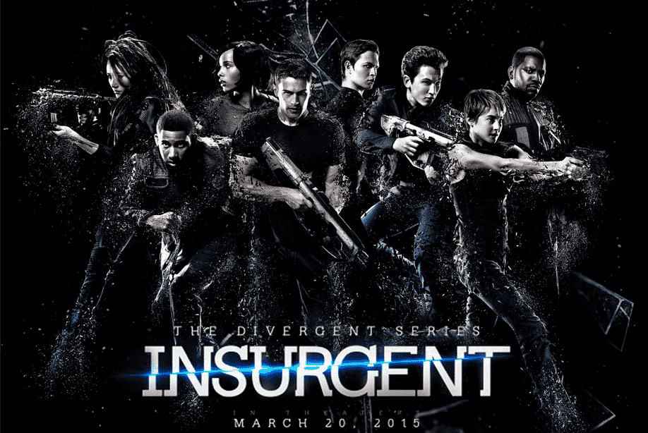 Póster promocional con parte del elenco de 'Insurgente'