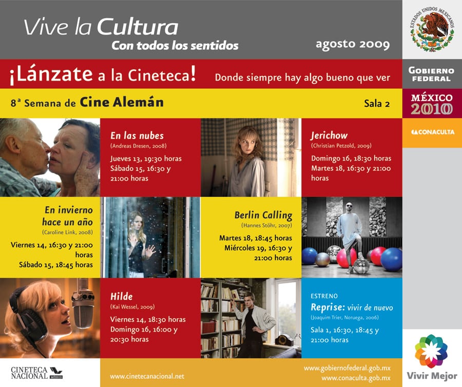 Lanzate_Agosto_12 Cartelera Cineteca Agosto 2009