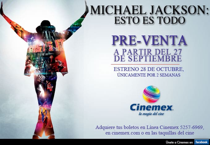 MJmailcinemexDF ¡Hoy arrancó la preventa!