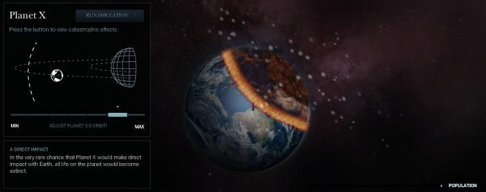 una forma de que la tierra podría terminar en el 2012