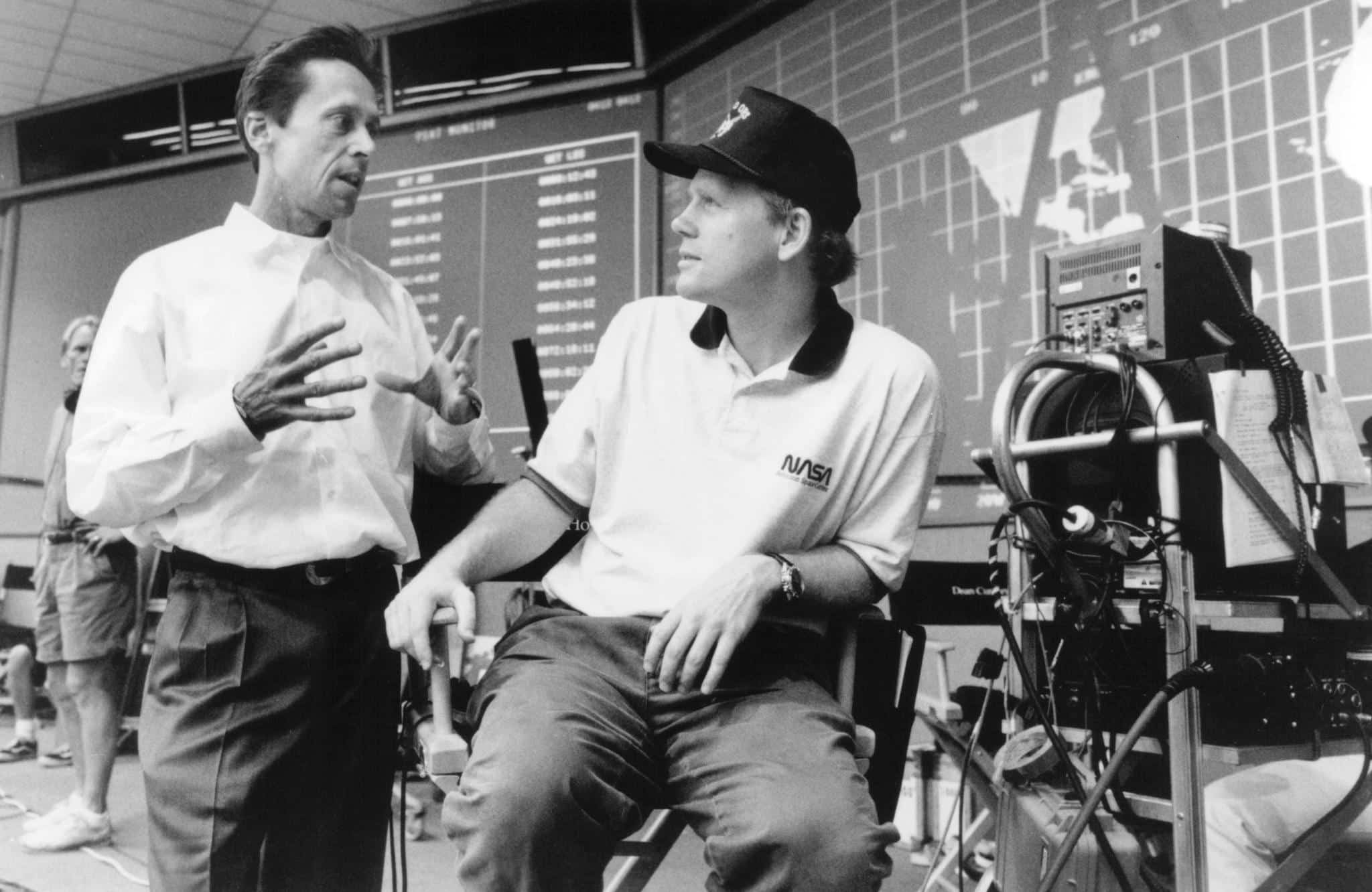 Ron Howard y Brian Grazer en el set de filmación de 'Apollo 13'.