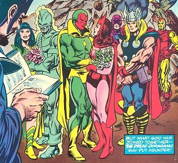 La boda entre Vison y la Scarlet Witch