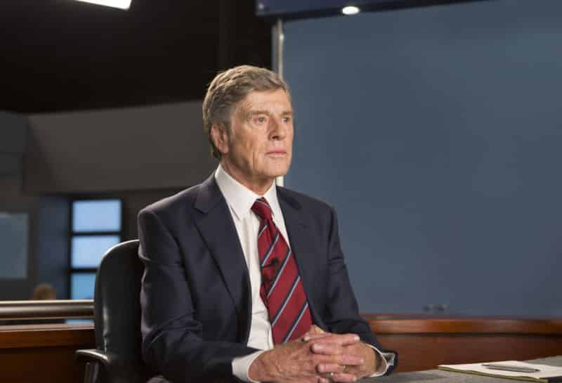 Robert Redford interpreta al anteriormente presentador de noticias de CBS, Dan Rather. © 2015 - Sony Pictures Classics