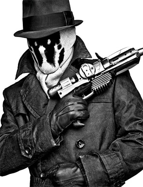 watchmen-bwportraits-rorschach Poster de Watchmen